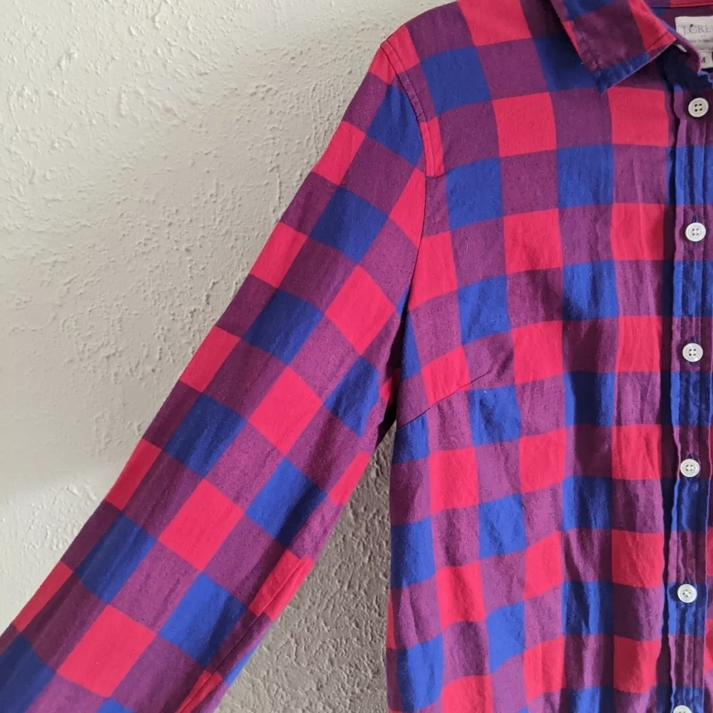 J. Crew Boy Fit Buffalo Plaid Shirt